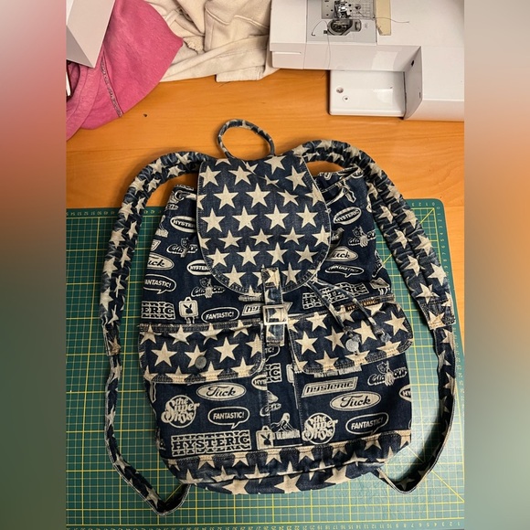 Vintage Hysteric Glamour denim backpack - Picture 4 of 15